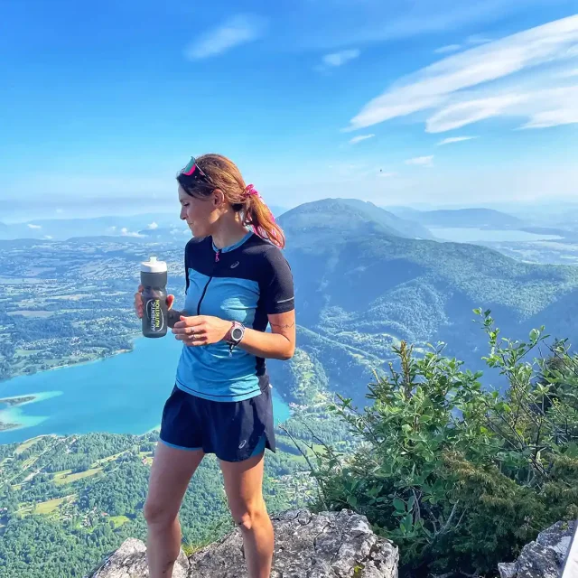 Christine Selmon, traileur émérite au sommet du Mont Grêle